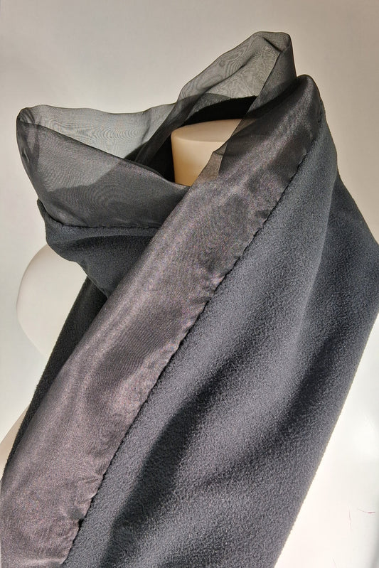 Fleece & silk scarf GODDESS